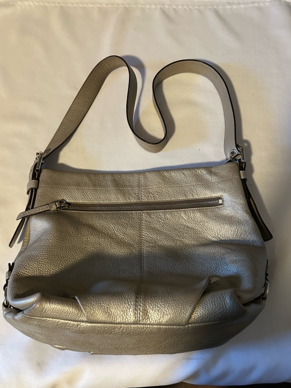 Coach Legacy SoHo Pebble Leather Duffle Silver